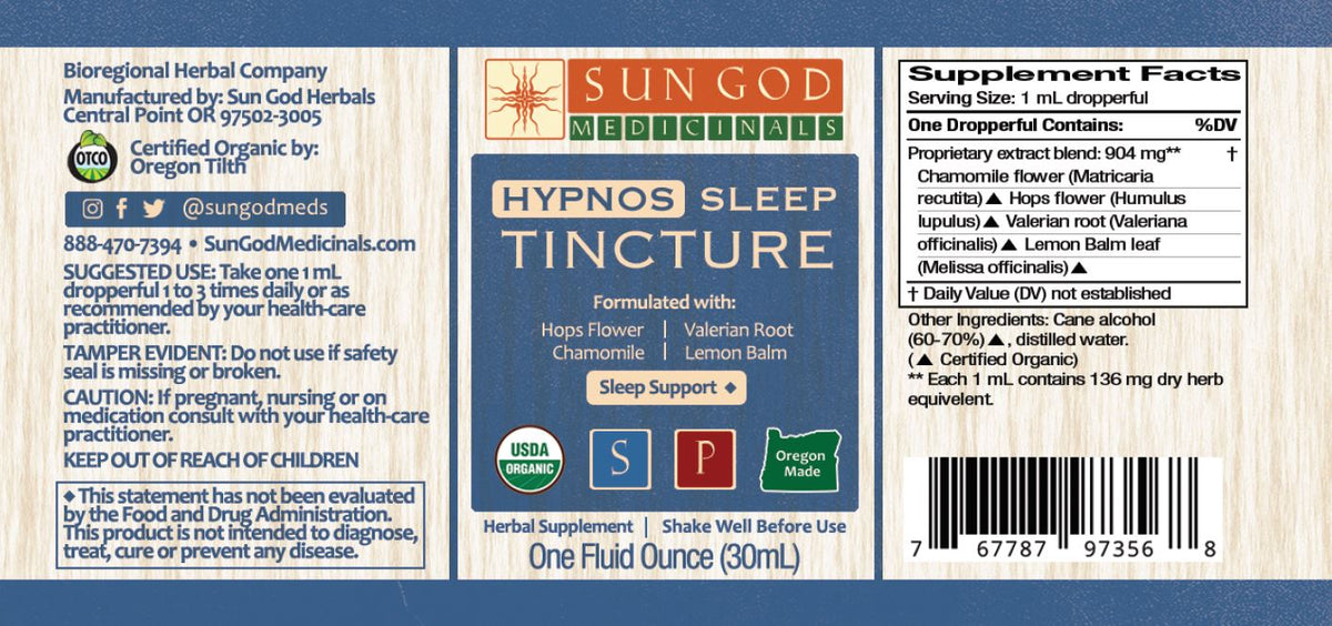 Hypnos Sleep Herbal Tincture