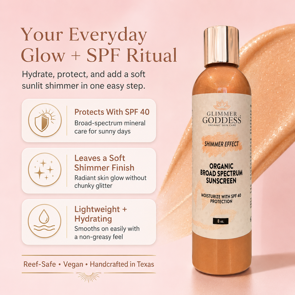 Goddess Glow Shimmer Sunscreen Lotion - Broad Spectrum SPF 40+