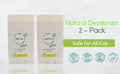2-Pack all-Natural Deodorants for Kids & Teens
