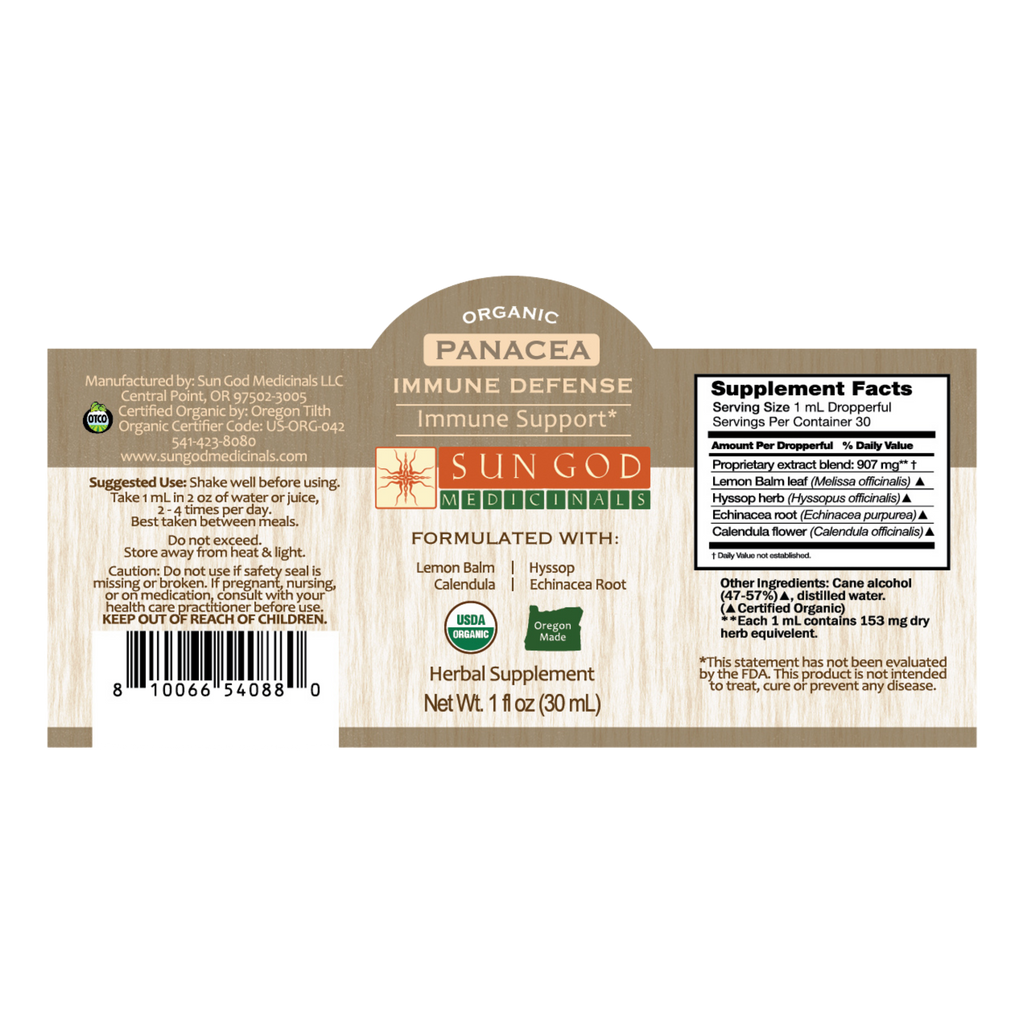 Panacea Immune Defense Herbal Tincture