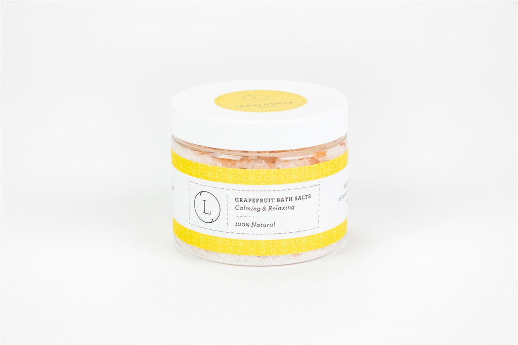 Grapefruit Natural Bath Salt Soak with Dead sea, Epsom and Himalayan salts