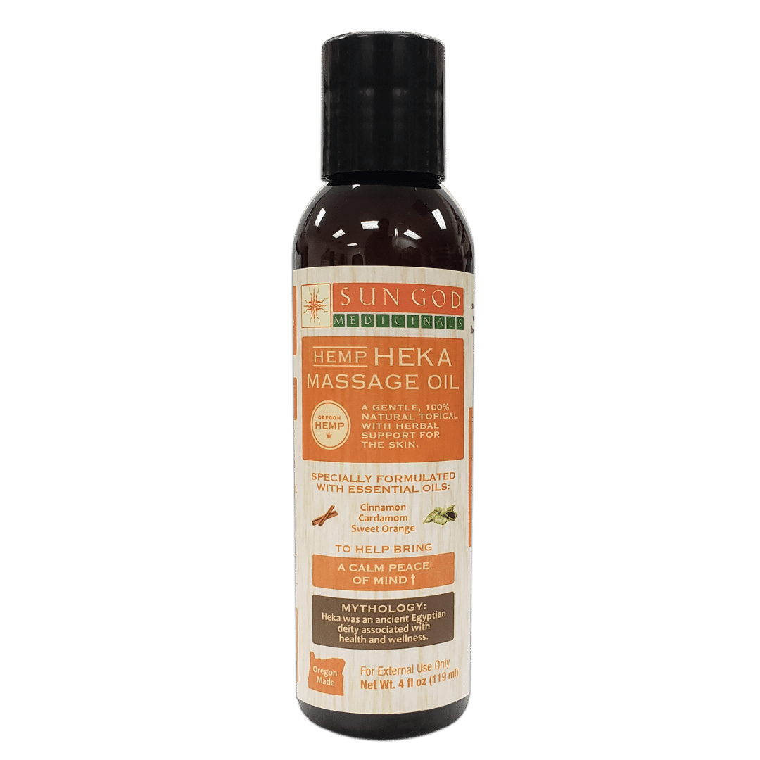 Heka Hemp Massage Oil - 4 oz. - Sale