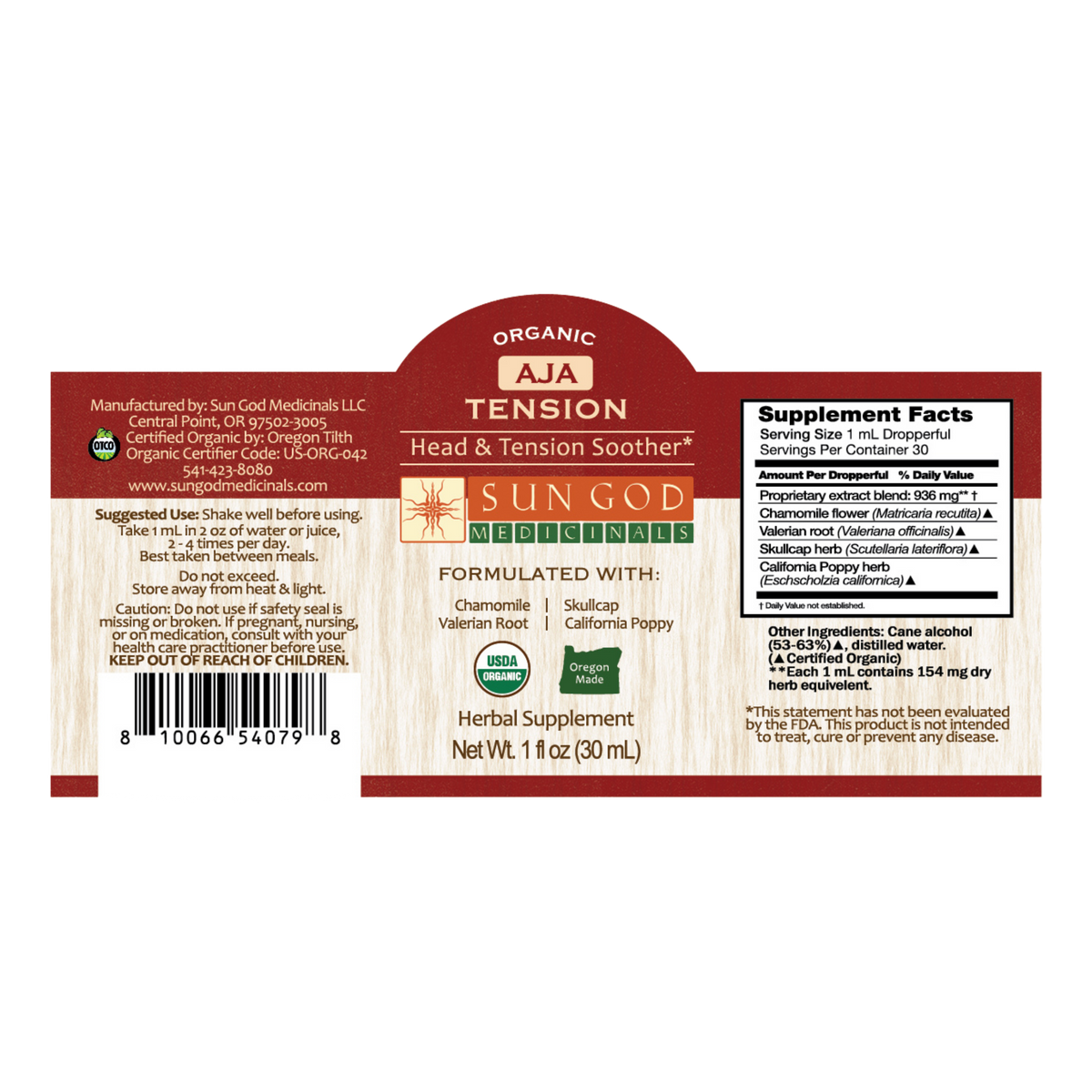 Aja Tension Herbal Tincture