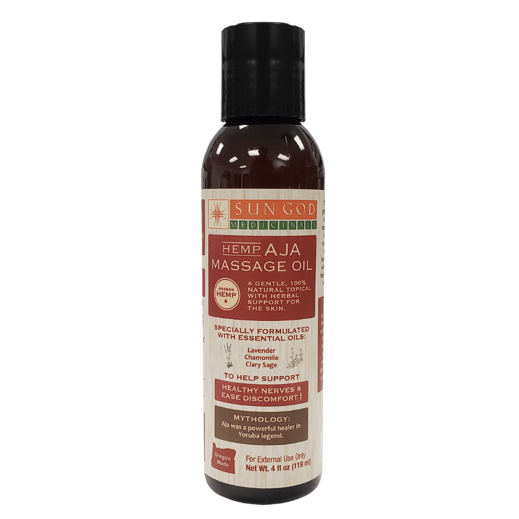 Aja Hemp Massage Oil - 4 oz.  - Sale