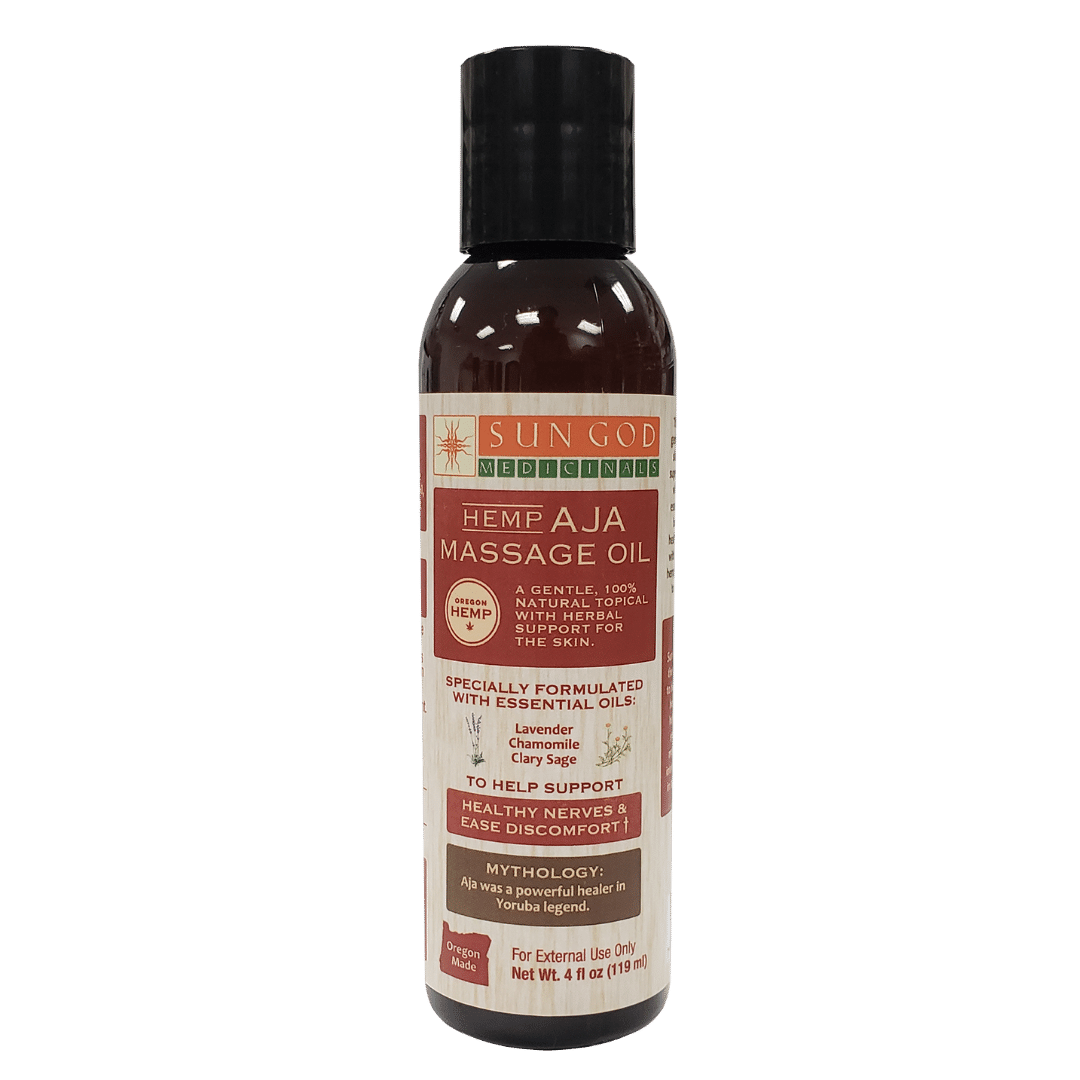 Aja Hemp Massage Oil - 4 oz.  - Sale